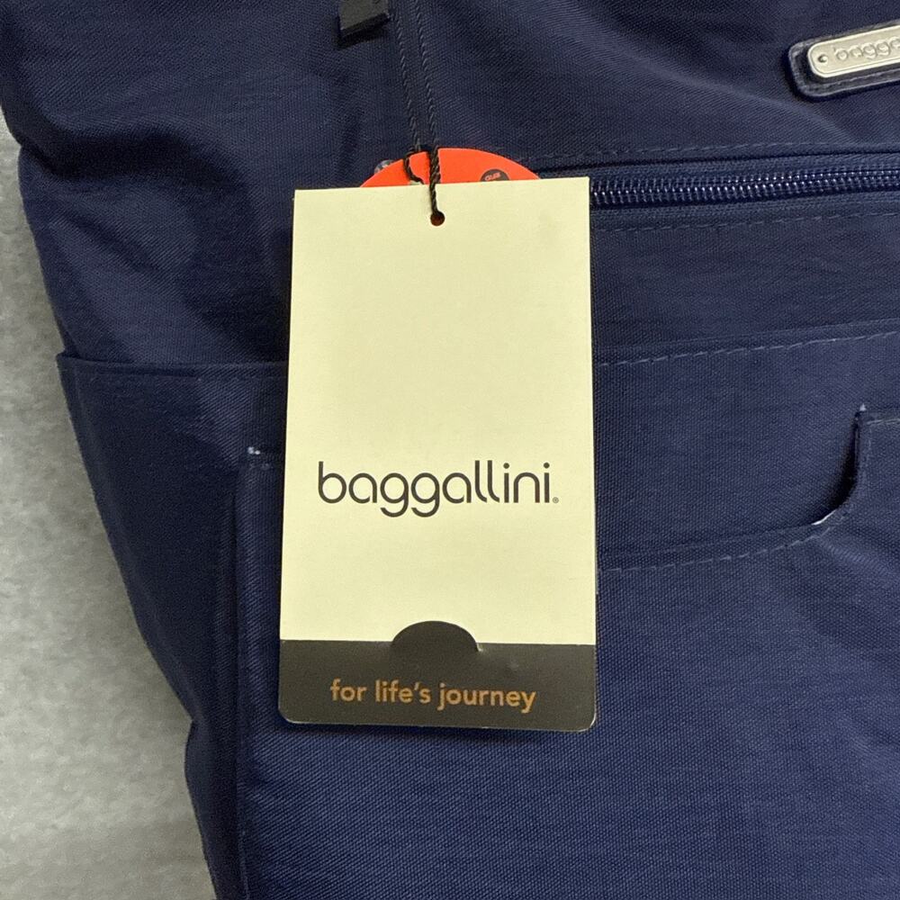 Baggallini Any Day Navy Blue Travel Tote Bag w/ RFID Phone Wristlet NEW NWT - Picture 8 of 14